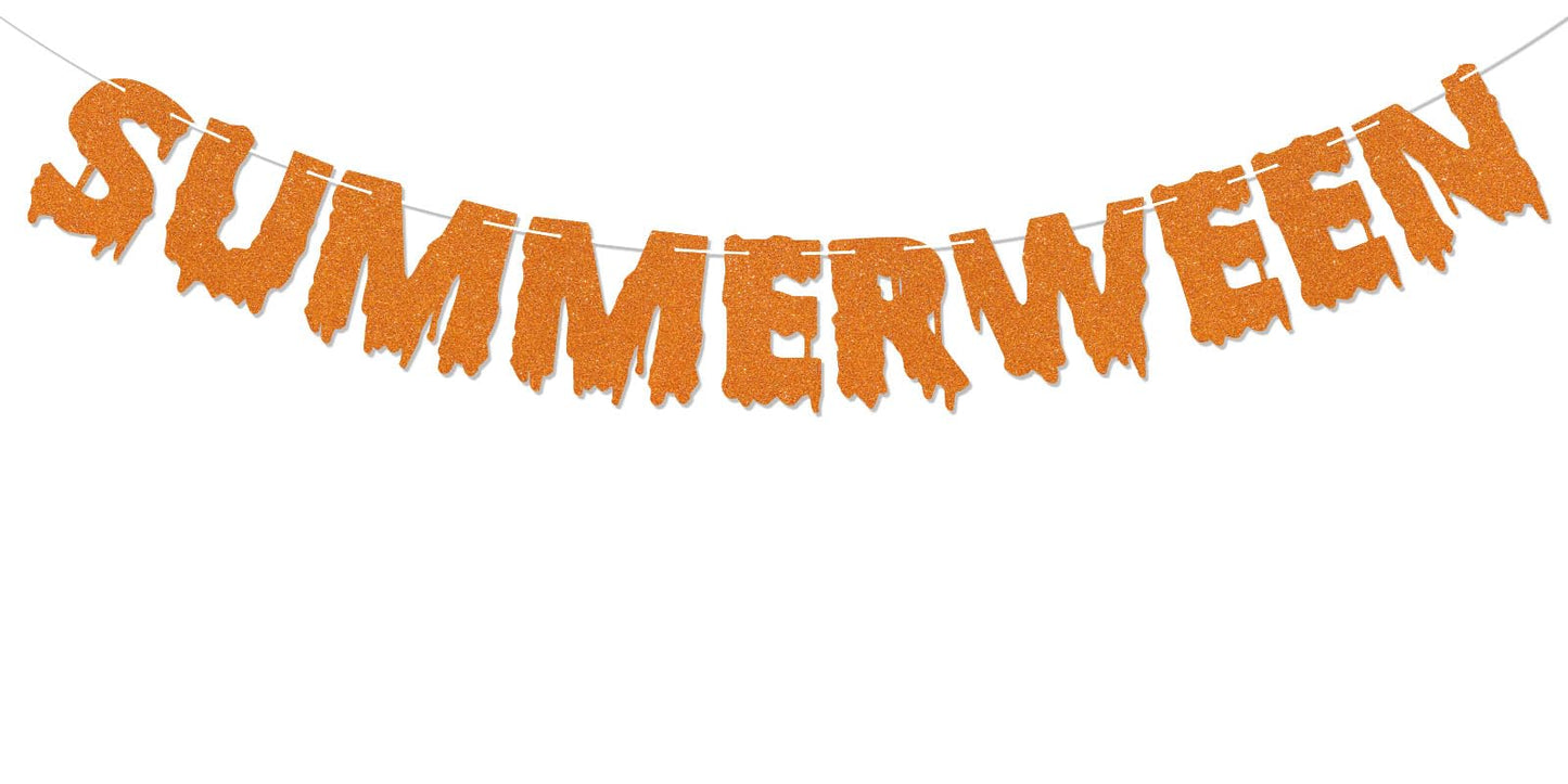Summerween Banner, Summer Halloween Party Decorations, Halloween In Summer Decor