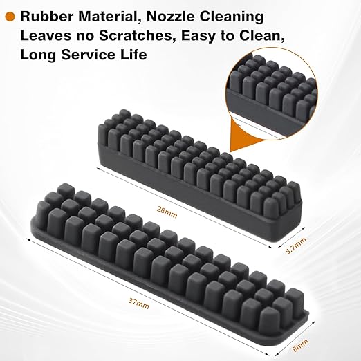 8 PCS Lab A1 Silicone Nozzle Brush Accessories,Mini Wiper Silicone Brush Nozzle Cleaning Brush for Bambu Lab A1 3D Printer Cleaning Tool 3D Printer Parts