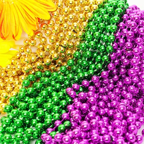 Sdfvsdg 24 Pcs Mardi Gras Face Masks and Necklaces Mardi Gras Costumes Outfit Accessories 6 Sequin Eye Mask 18 Colorful As...