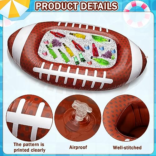 Erweicet Inflatable Football Cooler 1 PCS for Party BBQ Picnic Pool Party Supplies Buffet Luau Cooler,with a Drain Plug In...