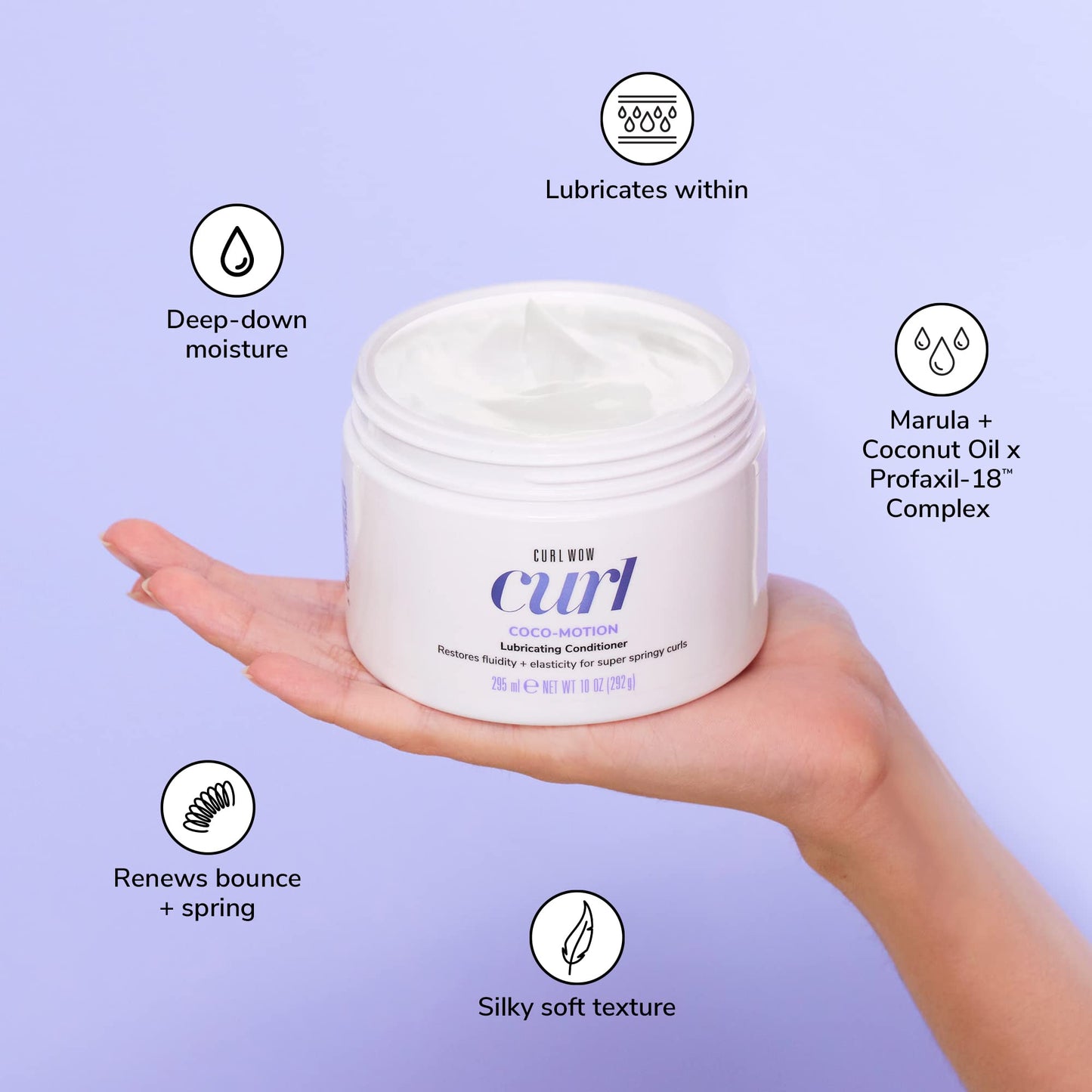 COLOR WOW Curl Wow Coco-motion Lubricating Conditioner - Weightless conditioner instantly moisturizes deep inside strands for si