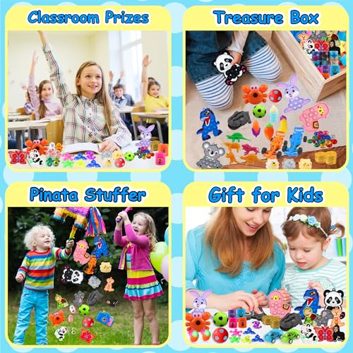 Kiss Monkey 640 PCS Prize Treasure Box Toys for Classroom, Party Favors for Kids 8-12, Fidget Toys Bulk, Goodie Bags Stuff...