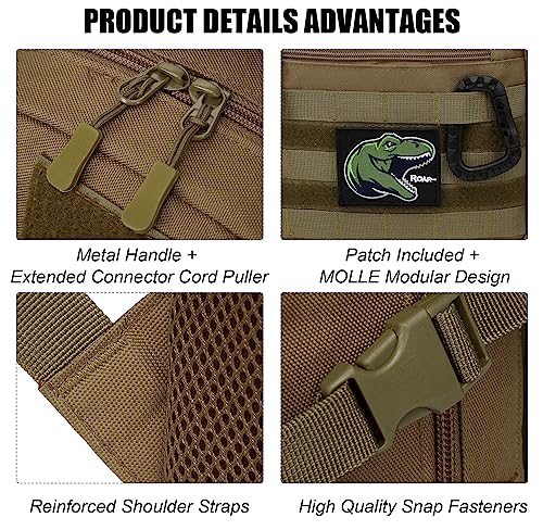 SunForMorning Kids Tactical Backpack Army Molle Bookbag Military Boys Backpack for School, Outdoor, Camping (Includes 2 Pa...