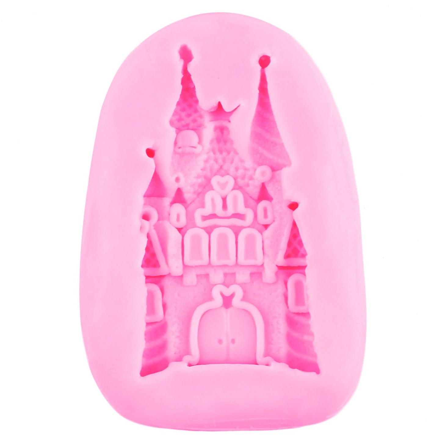 YIHUOMOLDS Fairytale Castle Silicone Fondant Molds For Cake Decorating Cupcake Topper Chocolate Candy Gum Paste Polymer Clay