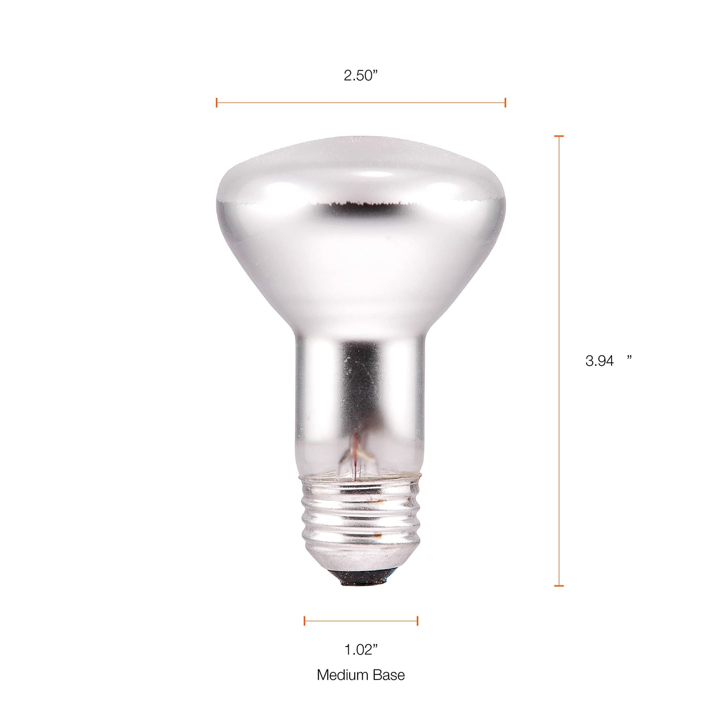 Sylvania Incandescent R20 Flood Light Bulbs, 45W, 230 Lumens, 2850K, Warm White, Value Pack - 6 Pack (15676)