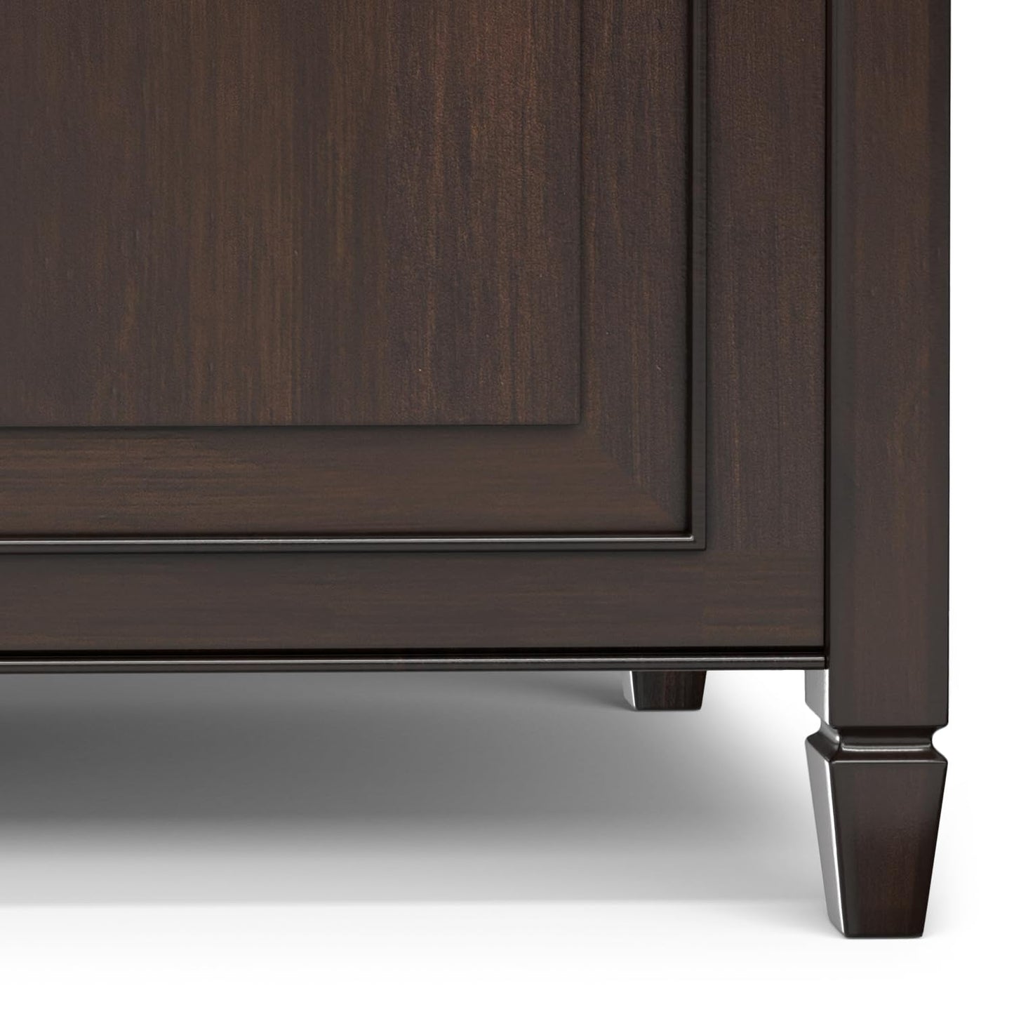 SIMPLIHOME Connaught Storage Bench - 36 inch Wide Solid Wood Small Trunk Bench in Chestnut Brown, Traditional Bench for Entryway with Lift-Up Lid and Dual Hidden Compartments