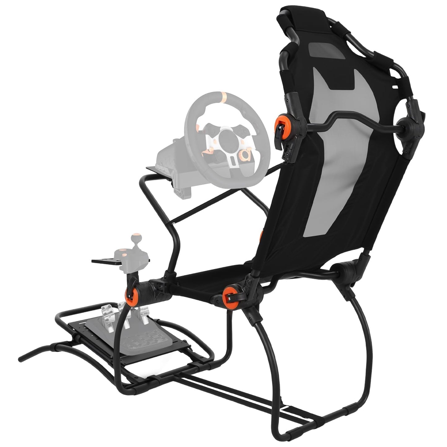 Garvee Racing Wheel Stand,Foldable Racing Simulator Cockpit for g923/g920/g29, Steering Wheel Stand & Foot Pedal Angle Adjustable,Sim Racing Cockpit for Thrustmaster t248p, Fanatec, Hori, Mad Catz.