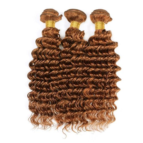 Condescension Human Hair Bundles 20 22 24 Inch Blonde Light Brown Deep Wave Bundles Human Hair Unprocessed Brazilian Virgin Quick Weave Hair for Black Women