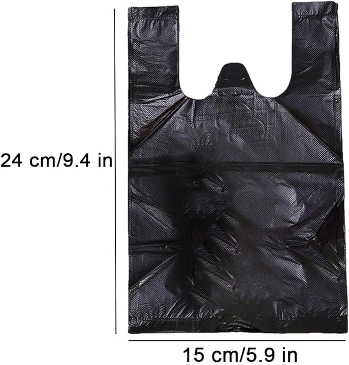 Sanitary Napkin Disposal Bags, 400 PCS Personal Disposal Bags for Women Trash Bags with Handle for Feminine Hygiene Product - Black