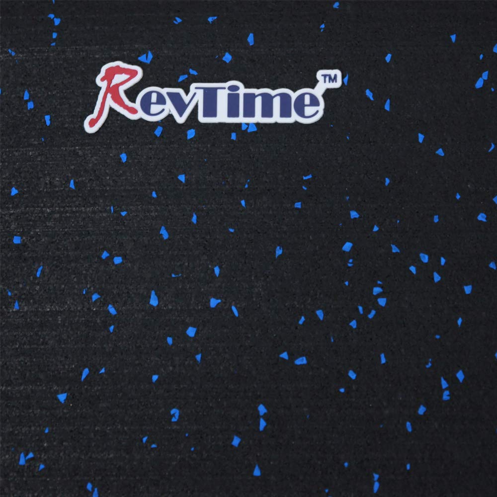 RevTime Treadmill Mat 6.5'x3' (78"x36") Heavy Duty Fitness Equipment Rubber Mat Black