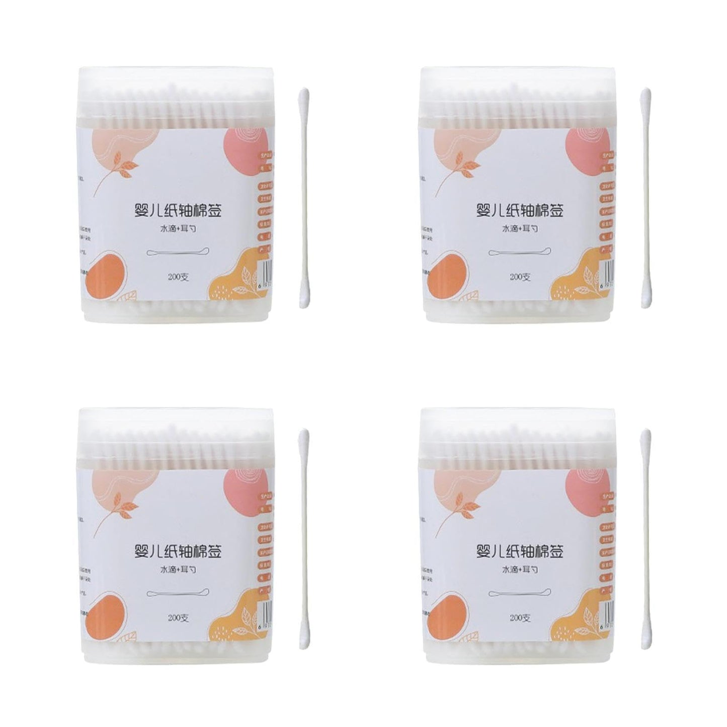 Cotton Swabs for Ears - 800 Pcs Disposable Baby Ear Cleaner Double-Headed for Gentle Wax Removal and Makeup Cleaning Safe Cotton