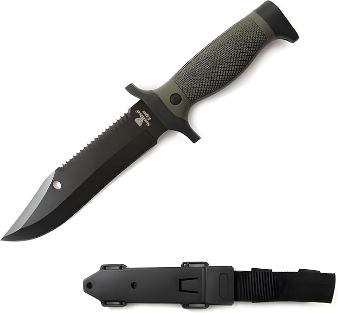 Snake Eye Tactical 12-Inches Ultimate Outdoors Survival Knife Fixed Blade Knife for Hunting, Fishing, Foraging, Camping, a...