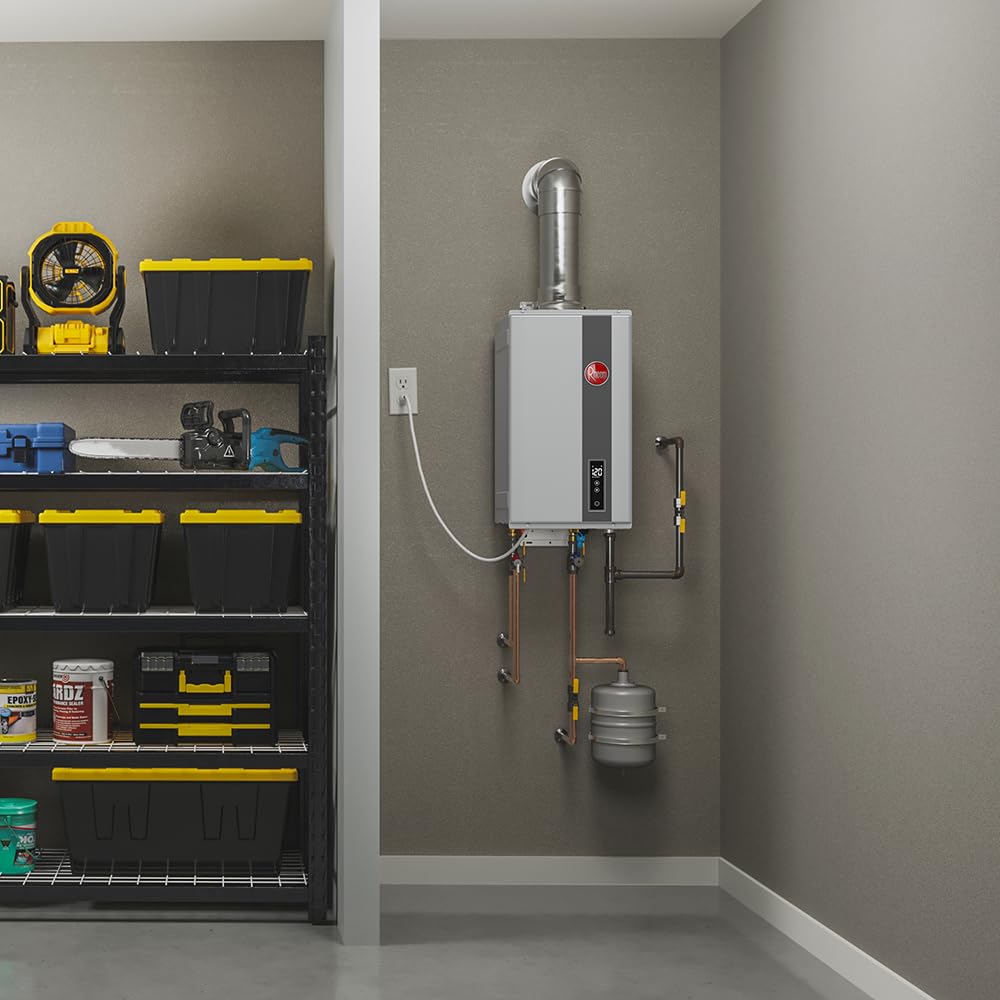 Rheem RTG-84DVLN-3 High Efficiency Non-Condensing Indoor Tankless Natural Gas Water Heater 8.4 GPM, 180,000 BTUs