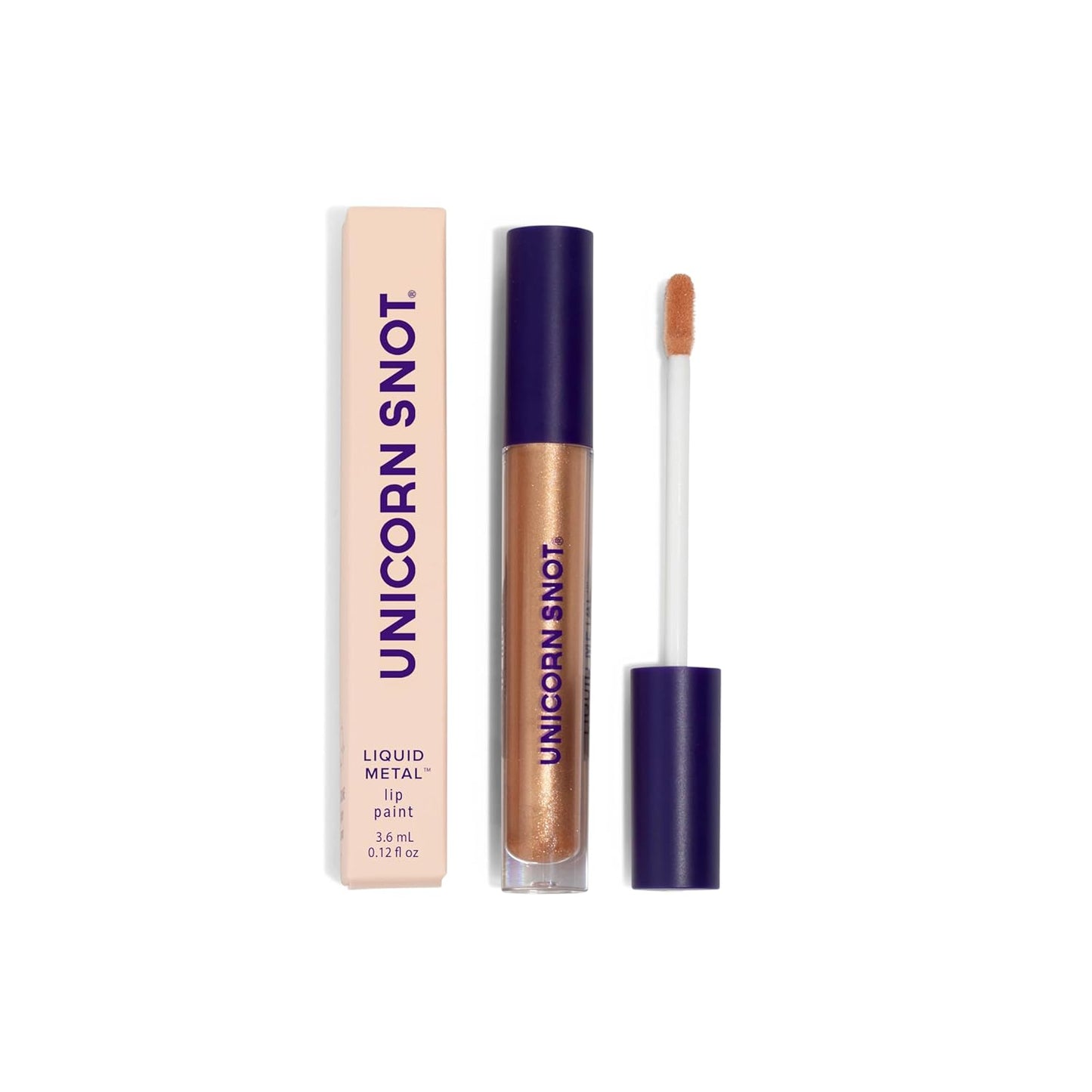 UNICORN SNOT Liquid Metal Lip Paint | Intense Pigment, Non-drying, Metallic Lip Color for Halloween Costume & Anime Cosplay | Gluten Free, Vegan & Cruelty-free Lip Makeup - DUNE (Light Sand)