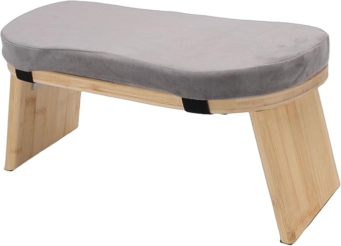 Zerodis Yoga Meditation Bench Meditation Benches Zen Stool Prayer Bench with Cotton Cushion and Nonslip Pads for Home Relaxation Tea Ceremony Yoga Modern