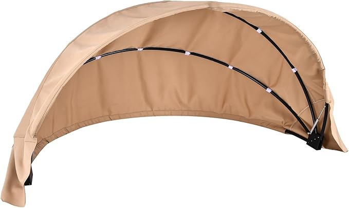 Outdoor Daybed Replacement Canopy, Outdoor Patio Wicker Daybed Canopy, Top Cover Compatible with Patio Round Daybed,| Cust...