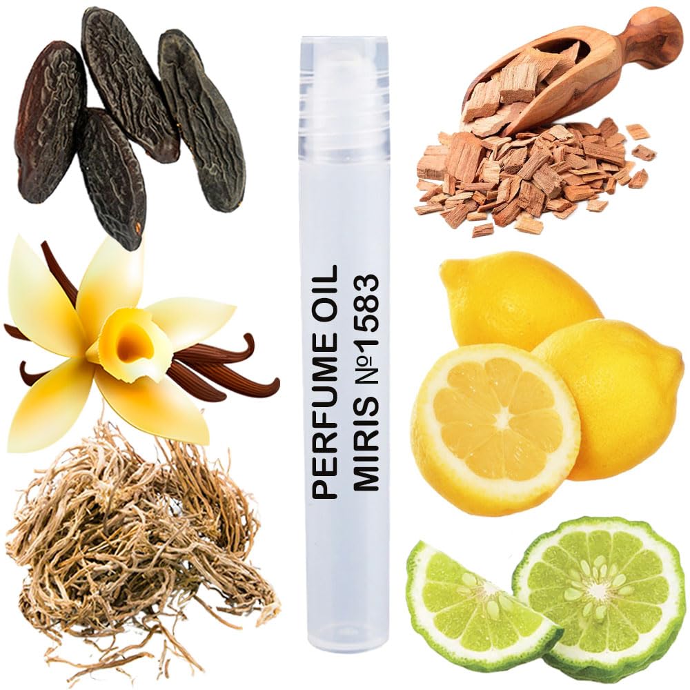 MIRIS No. 1583, Inspired by Allure Homme Blanche, Long-Lasting Perfume Oil for Men Roll-On, Rollerball 0.34 Fl Oz / 10 ml