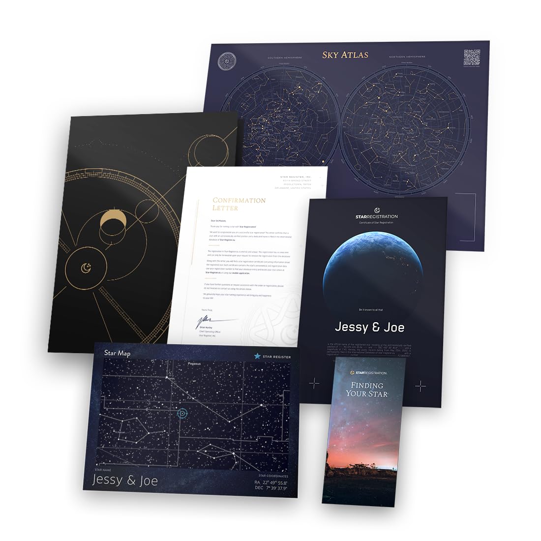 Name a Star for Anniversary - Personalized Gift Folder - Perfect for Couples and Special Occasions (Earth)