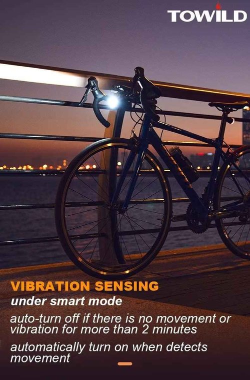 TOWILD DLite1800 Bike Lights for Night Riding,1800LM Dual Light Source System,Compatible with Garmin/GoPro Mount,5000mAh Rechargeable Battery,Waterproof Bike Front Light for Commuter Cyclists