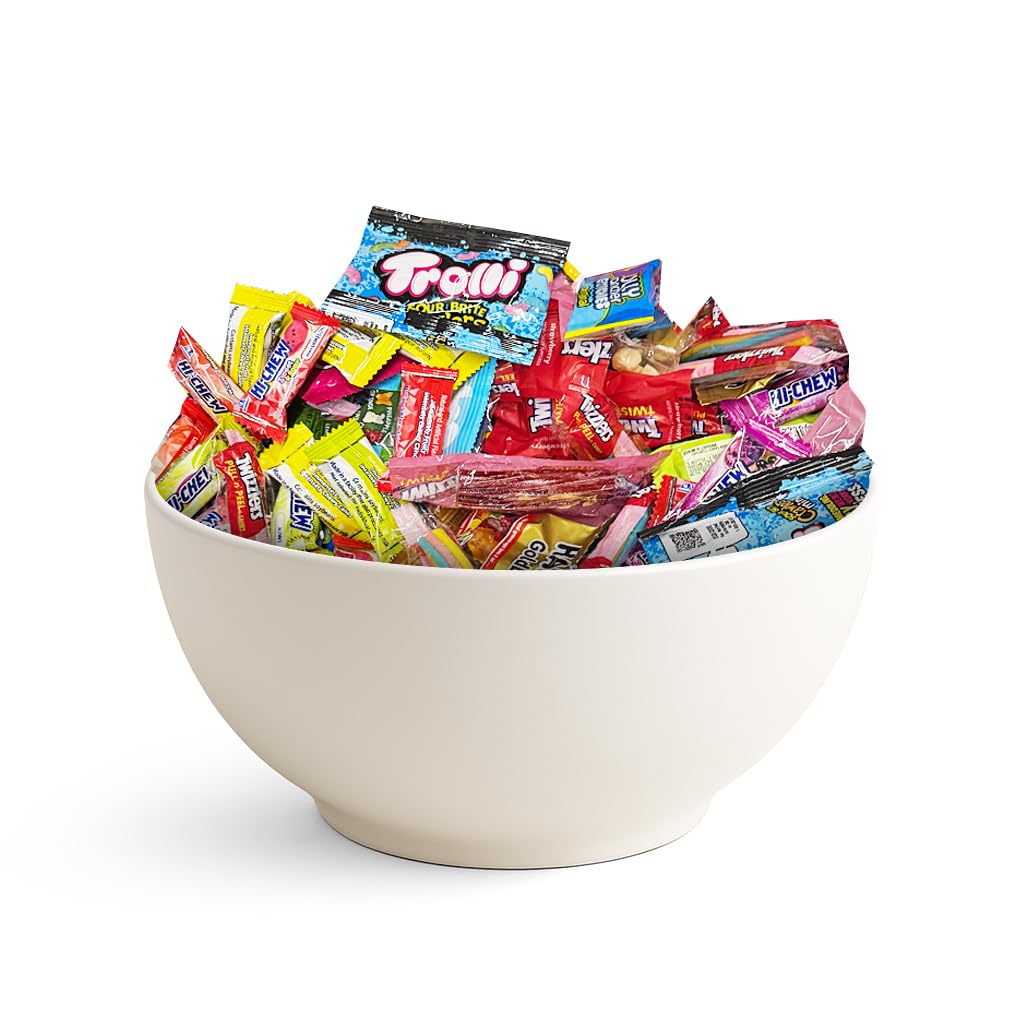 Bulk Candy Variety Pack, 3 lb Individually Wrapped Hard & Chewy Assorted Sweets, Non-Chocolate Mix – Resealable Bag – Piñata, Party Favor, Office Candy Bowl Refill