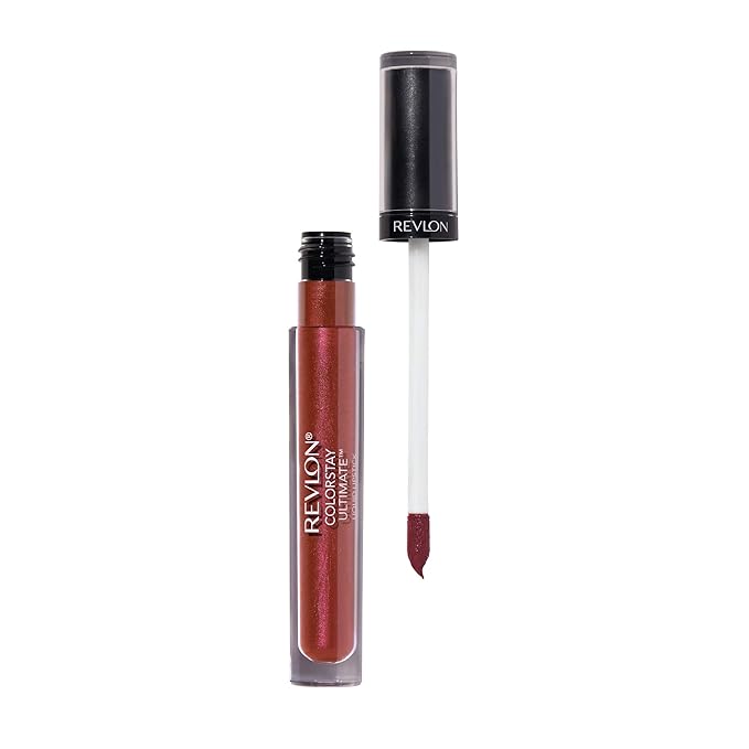 Revlon ColorStay Ultimate Liquid Lipstick, Longwear Rich Lip Colors, Wears for Up to 24 Hours, Satin Finish, 095 Royal Raisin, 0.1 fl oz