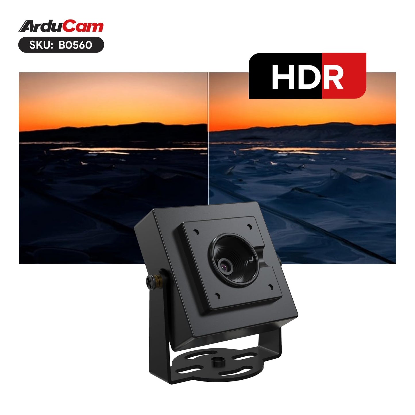 Arducam 4K USB Camera Module, AutoFocus HDR Lightburn Camera for Windows, Linux