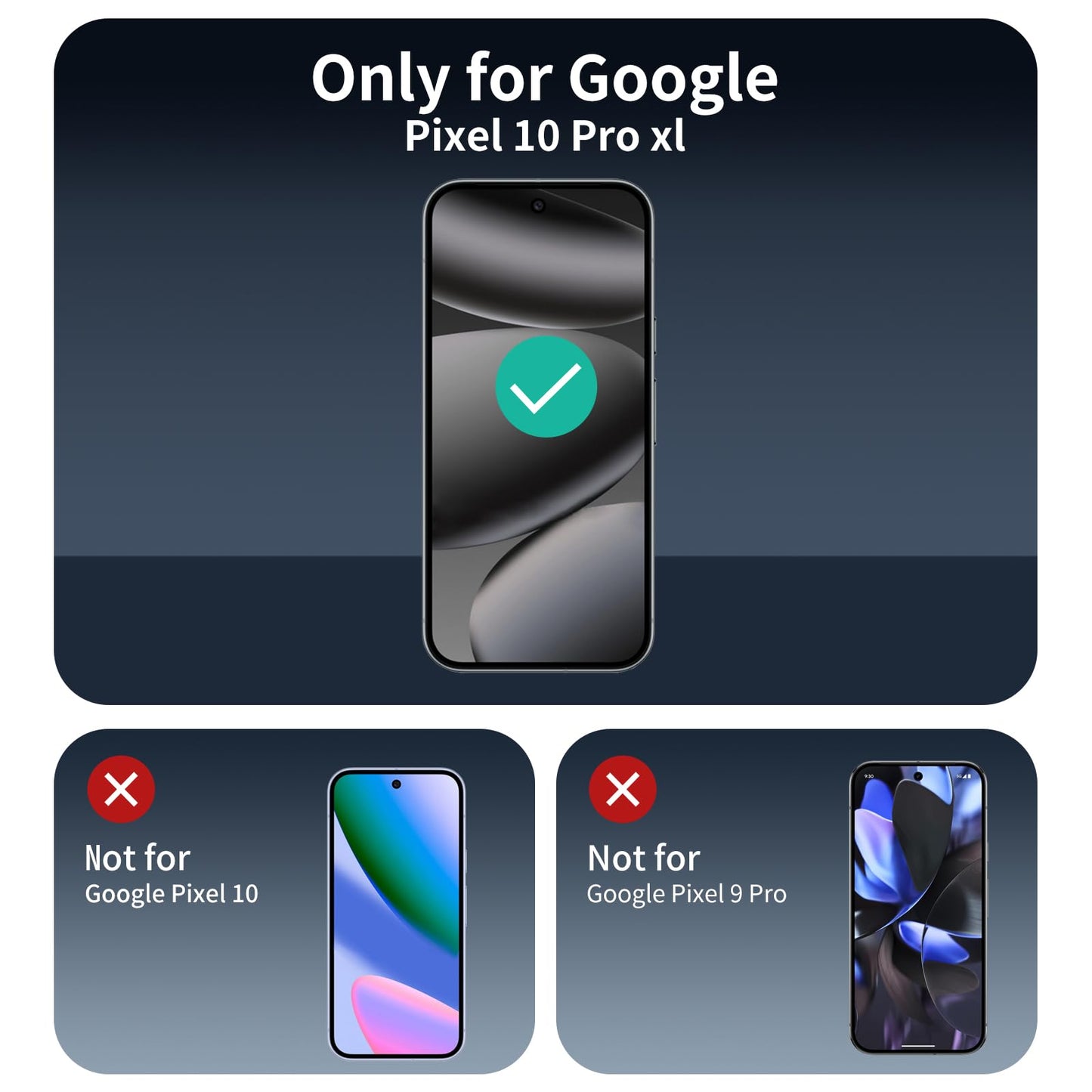3+3+1-Pack, Privacy Screen Protector And Camera Lens Protector For Google Pixel 10 Pro Xl With Installation Alignment Aid, Anti-