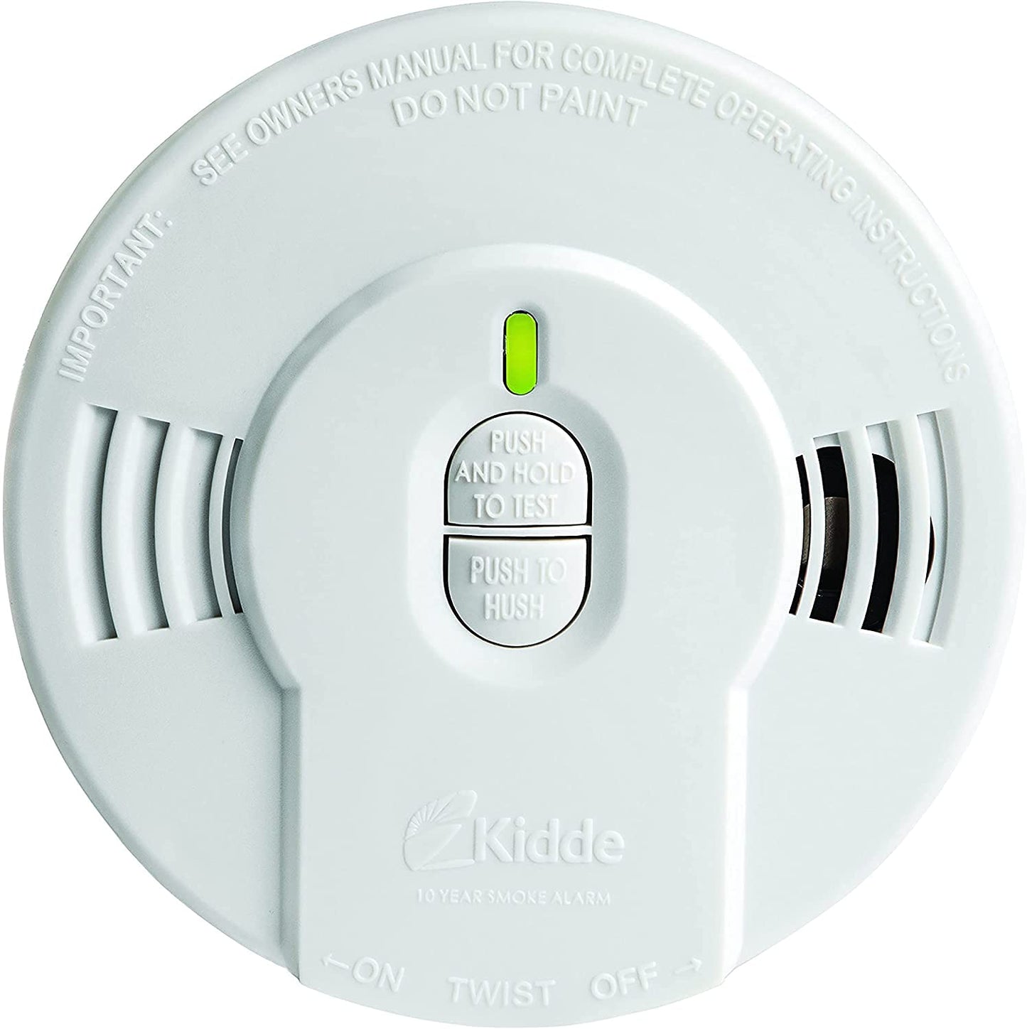 Kidde Smoke Detector, 10-Year Battery, LED Indicators, Replacement Alert, Test-Reset Button & Smoke & Carbon Monoxide Detector, AA Battery Powered, LED Warning Light Indicators