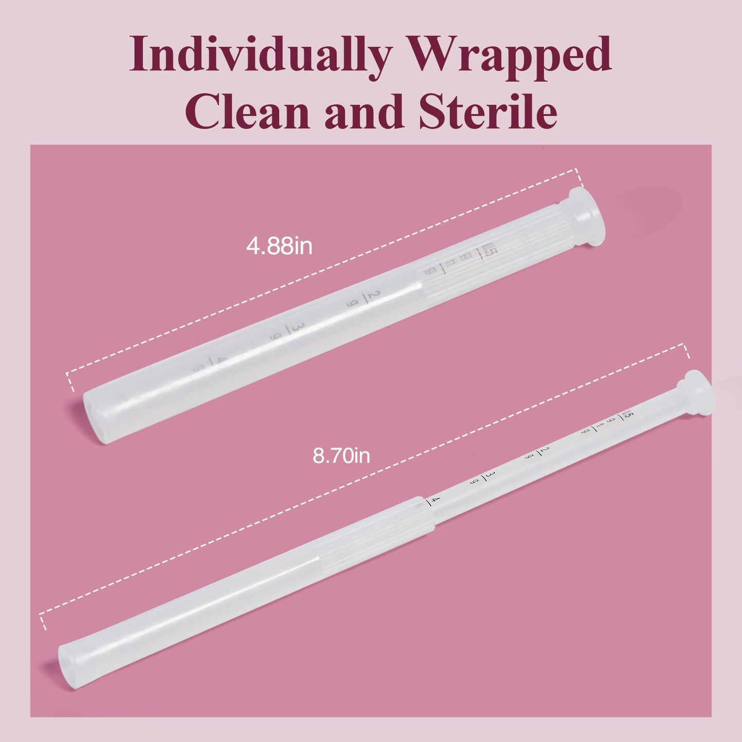 20 Packs Disposable Vaginial Cream Applicators - Fits Premarin, Estrace, Preseed, Lubricants, Creams and Most OTC Gels, Individually Wrapped Feminine Care Applicator with Dosage Markings