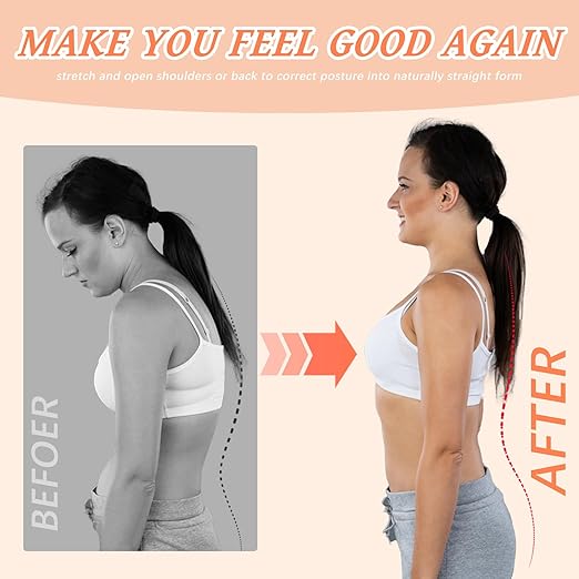 TEE TEA Posture Corrector for Women & Men – Adjustable Back Support Brace for Neck, Shoulder & Spine Muscle Relief – Improve Posture, Comfort & Confidence – Invisible & Comfortable Design (Beige, Large)