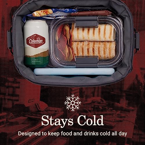 Coleman Pro 16-Can Premium Soft Cooler Lunchbox, Fully Insulated Lid & Body Stays Cold up to 30 Hours, Great for Camping, ...