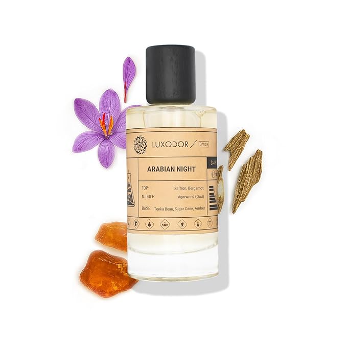 Arabian Night Perfume for Men & Women, Inspired by Mont. Arabian T.onka, 2-Piece Combo of 100 ml Fragrance Spray Bottle and 10 ml Alcohol-Free Roll-On Perfume Oil, Vegan, Paraben-Free, Unisex