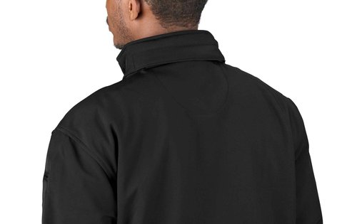 Propper Men's Tall Size Hooded Softshell Job Shirt, Black