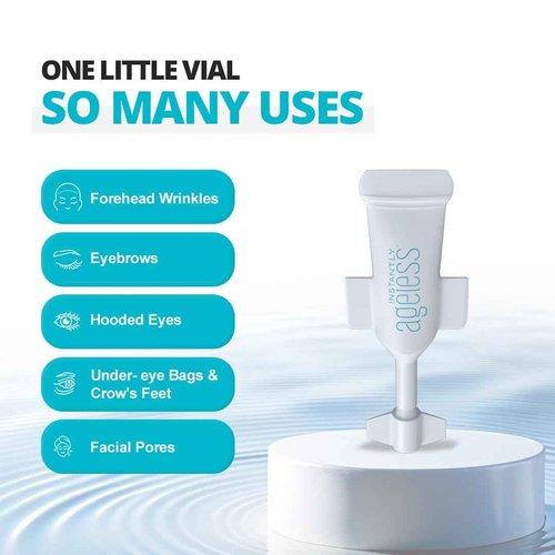 Instantly Ageless Facelift in A Box - Instant Eye Bag Remover Puffiness -1 Box of 25 Vials - Instant Under Eye Bags Remover - Wrinkle Tightener - Instant Wrinkle Remover for Face Instant Lift
