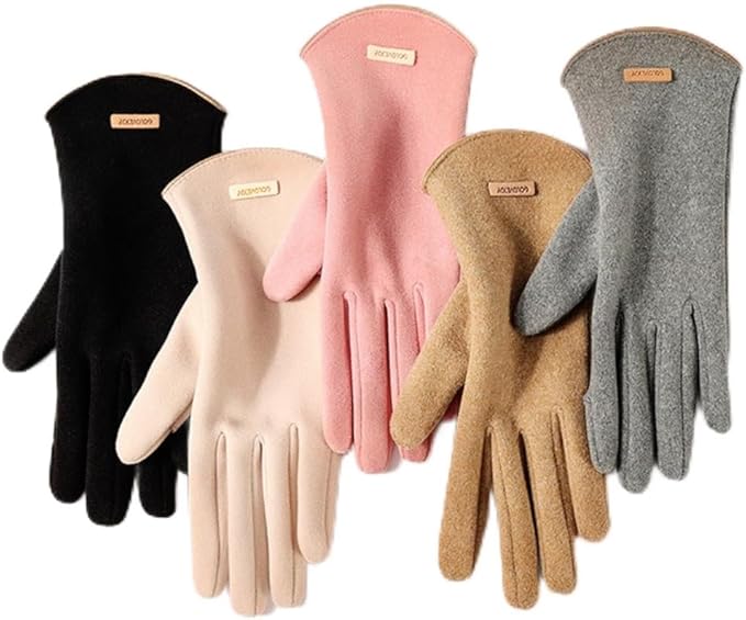 Winter Wool Gloves for Women Men Half Finger Gloves with Touchscreen Fingers Soft Knit for Cycling Sports Outdoor