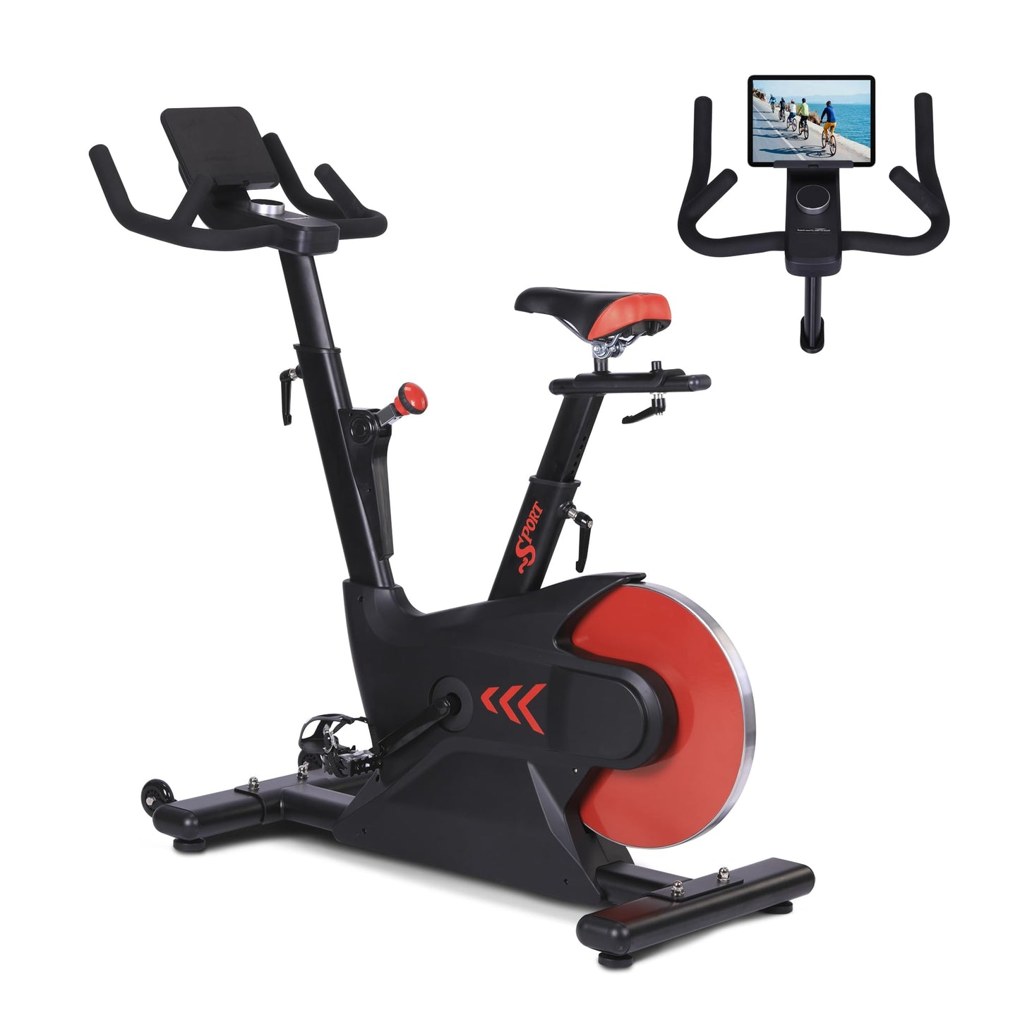 FusionCycle Pro Magnetic Exercise Bike - Smart Knob Resistance, Silent Belt Drive & App Connectivity for Home Cardio Workouts, Cycle Bike with Ipad Mount & Seat Cushion, Rear Flywheel