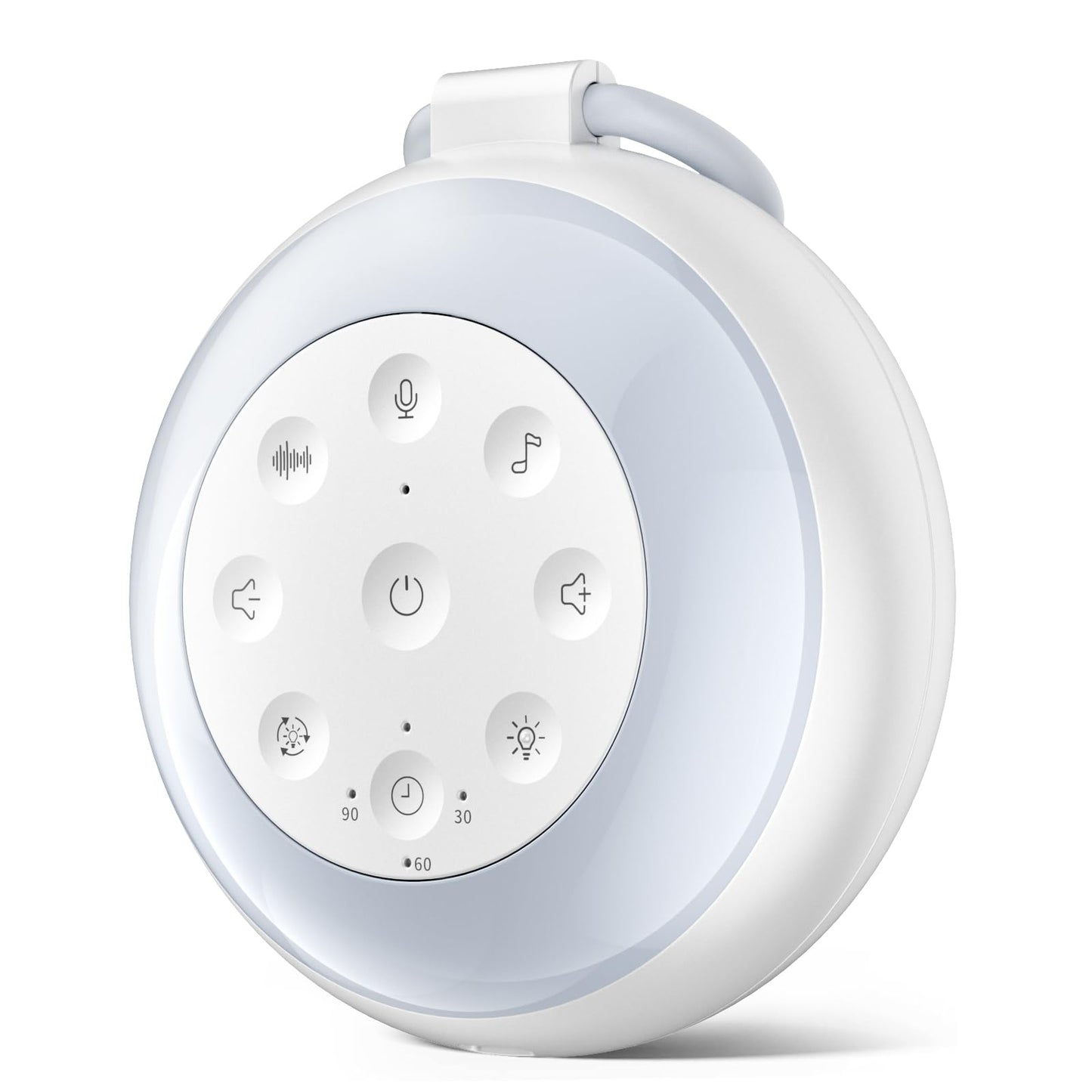 Noise Sound Machine with 24 Soothing Sounds 7 Colors Night Light, White Noise Machine 15 Volume Levels 3 Timers Adjustable Brightness Memory Function for Adults Kids Baby