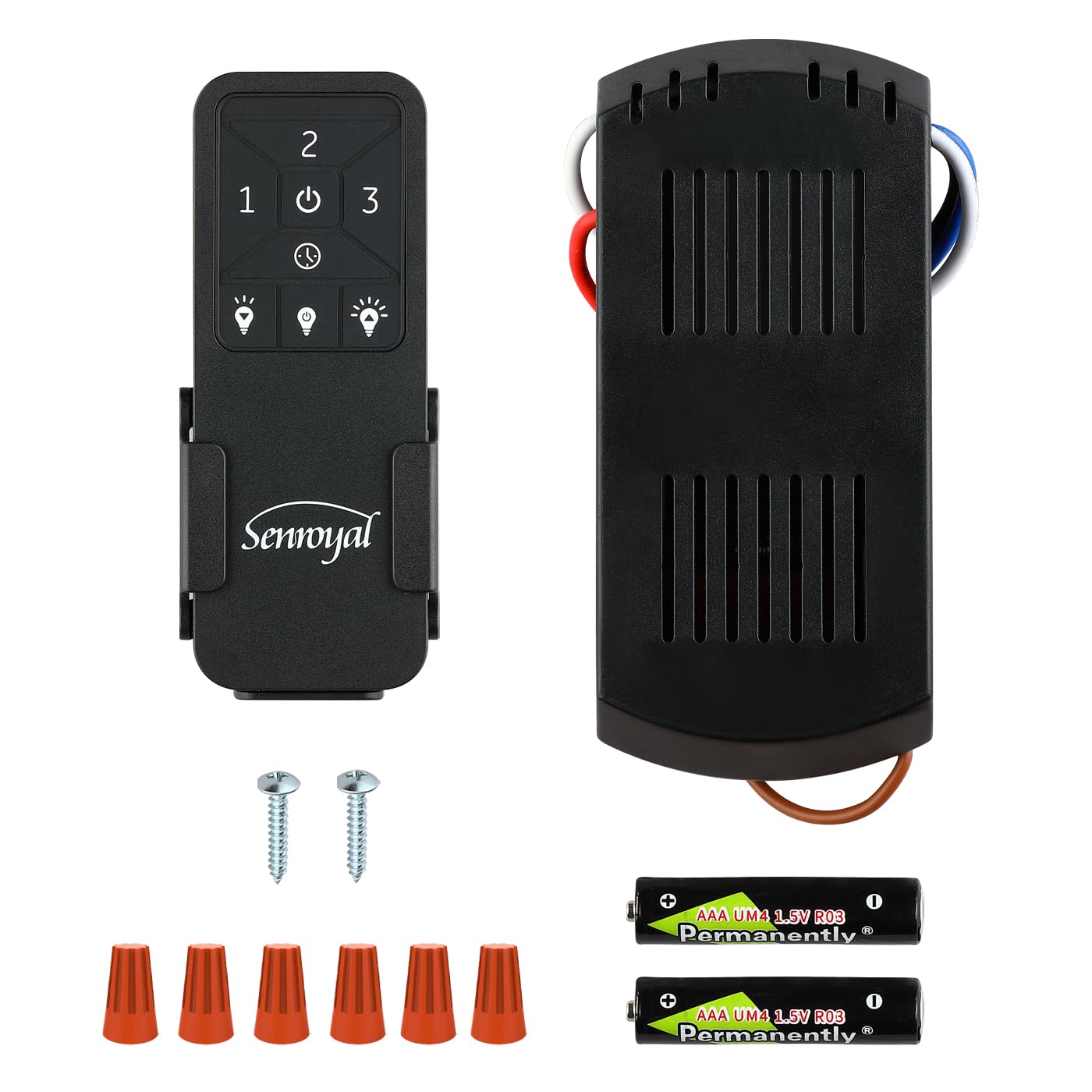 Ceiling Fan Remote Replacement, 3 Speed Universal Ceiling Fan Remote Control Kit With Light Dimmer, Ceilig Fan Light Switch For