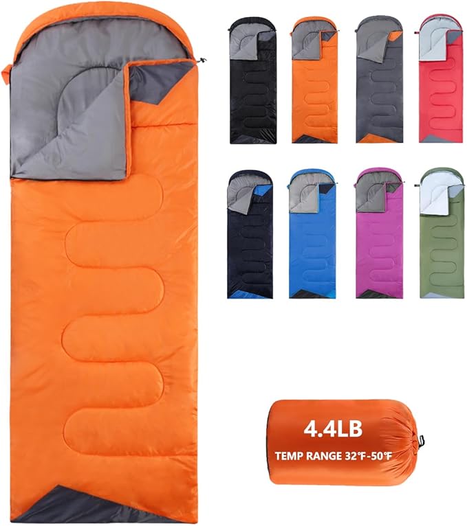 Sleeping Bags for Adults Cold Weather - 20 Degree Big&Tall Size Backpacking Lightweight Waterproof for Girls Boys Mens Tee...