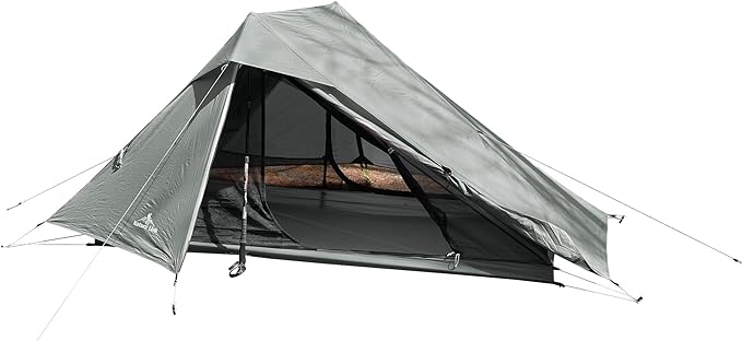 Nature Link Altair Two Ultralight Backpacking Tent, 2 Person Trekking Pole Backpacking Tent, Waterproof, Compact, 3 Seaso...