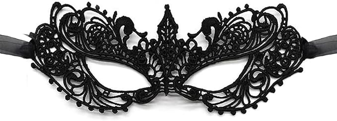 Aqearl Masquerade Mask for Women Lace Eye Mask Venetian Halloween Mask for Costume Party Prom Ball