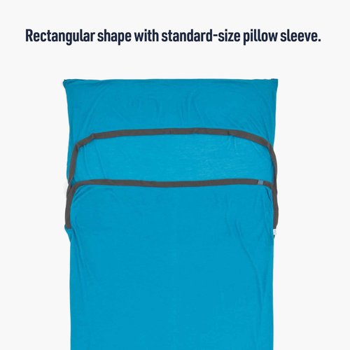 Sea to Summit Breeze Sleeping Bag Liner w/Permethrin, Rectangular w/Pillow Sleeve