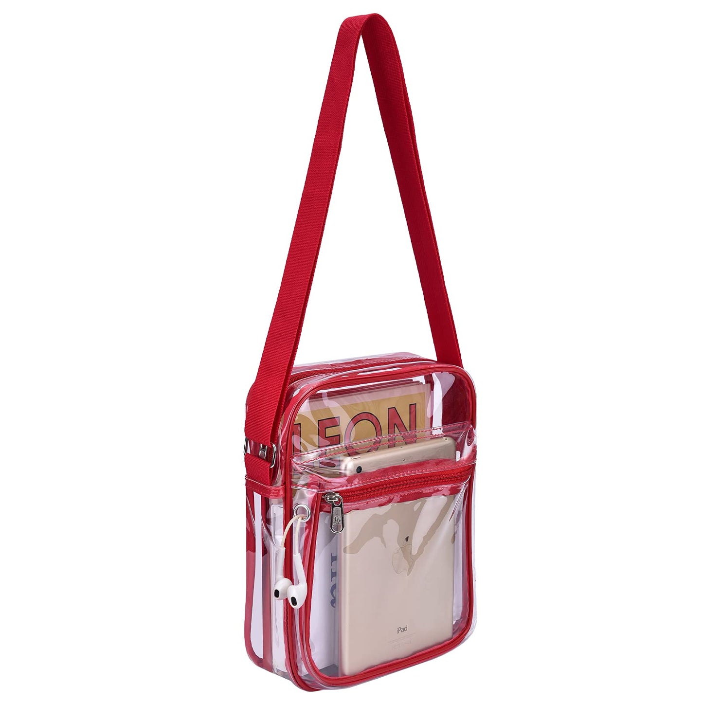USPECLARE Clear Purse for Stadium Events Clear Messenger Bag for Men and Women