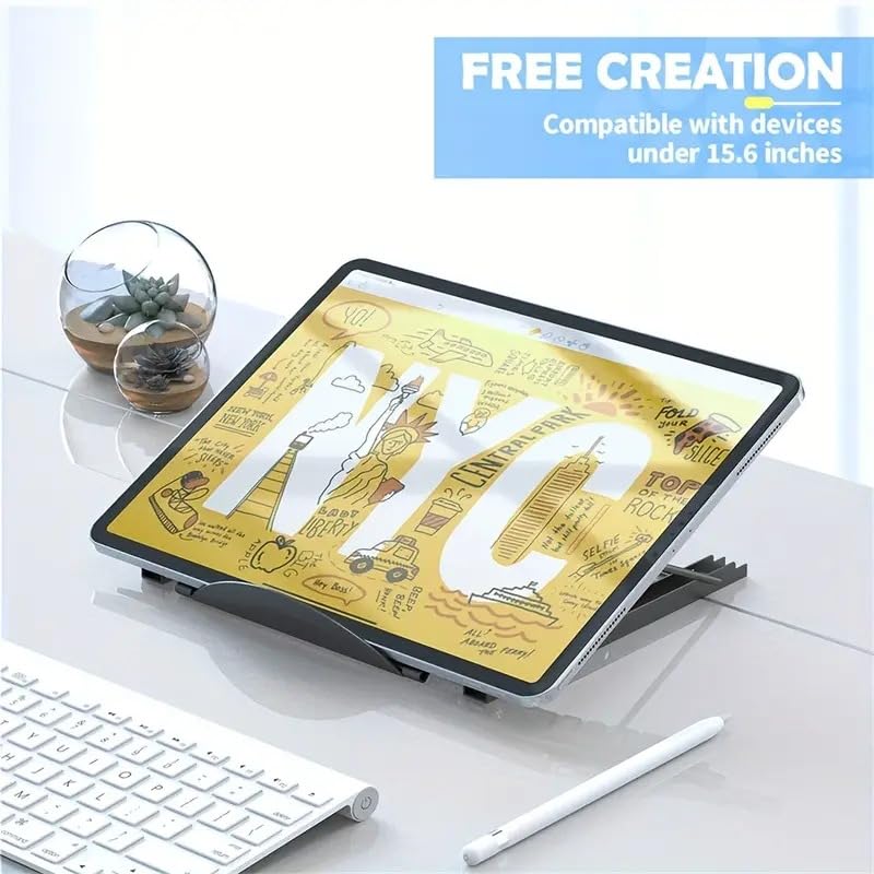 Huacan Light Box Pad Stand, Multifunction 7 Angle Points Skidding Prevented Tracing Holder for Laptop LED Light Table，7.48...