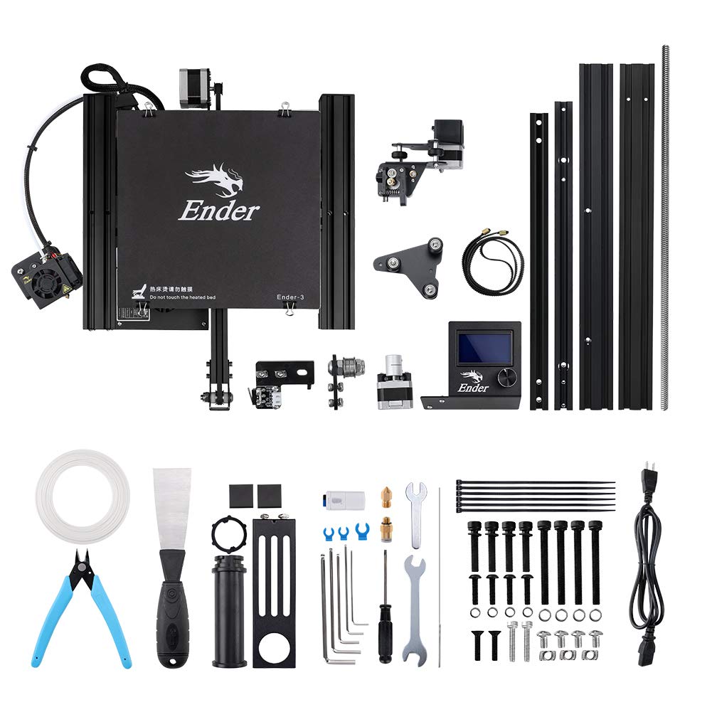 Creality Ender 3 Series Printer with Direct Drive Extruder, CR Touch Auto Bed Leveling, Dual Z-Axis for Smooth Printing, Silent Motherboard, 220×220×270mm Build Volume (Ender 3)