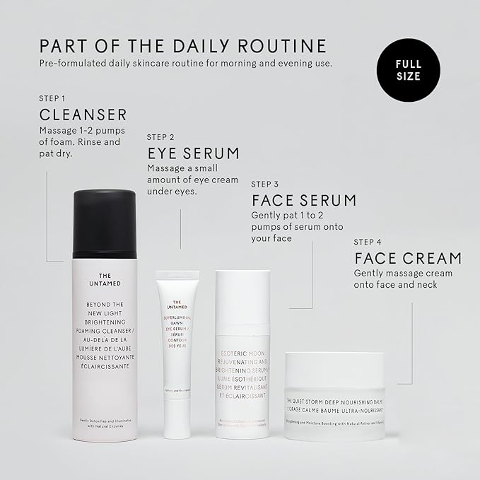 The Untamed Beyond the New Light Brightening Foaming Cleanser 4.2 fl oz – Gentle Daily Face Wash with Hibiscus, Pomegranate & Cacao – Hydrating Facial Cleanser for Sensitive Skin