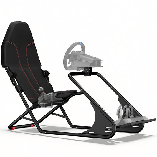 RACGTING Racing Simulator Cockpit - Adjustable Sim Racing Cockpit with Seat Compatible with Logitech G920 G29 G923, Thrustmaster T248 T300 T150 TX, for Xbox PS5 PS4 PC, Fits Fanatec DD1/DD2