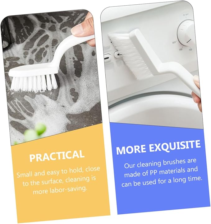 5pcs Multifunctional Crevice Cleaning Brush for Household Gaps and Corners PP Material Handheld Floor and Window Track Scrubbers with Hanging for Easy Storage and Deep Cleaning