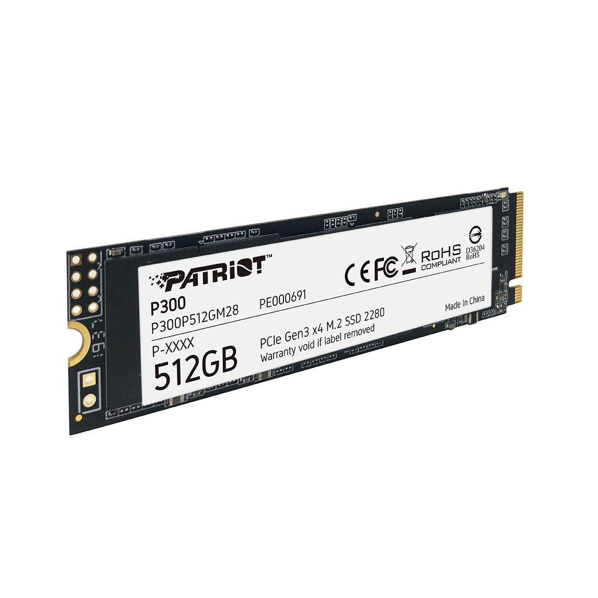 Patriot P300 M.2 Pcie Gen 3 X4 512Gb Low-Power Consumption Ssd