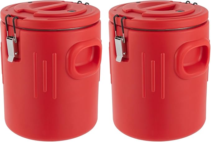 Bokknppo 5 Gallon Insulated Beverage Cooler 2PCS Hot Cold Water Cooler Portable Drink Warmer Dispenser Stainless Steel Ins...